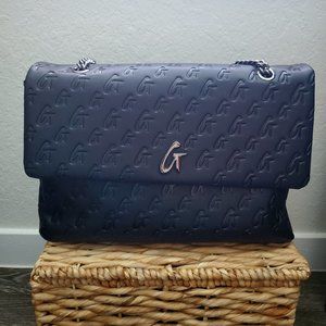 GLAM-AHOLIC MONOGRAM LARGE CLASSIC FLAP BAG MATTE BLACK